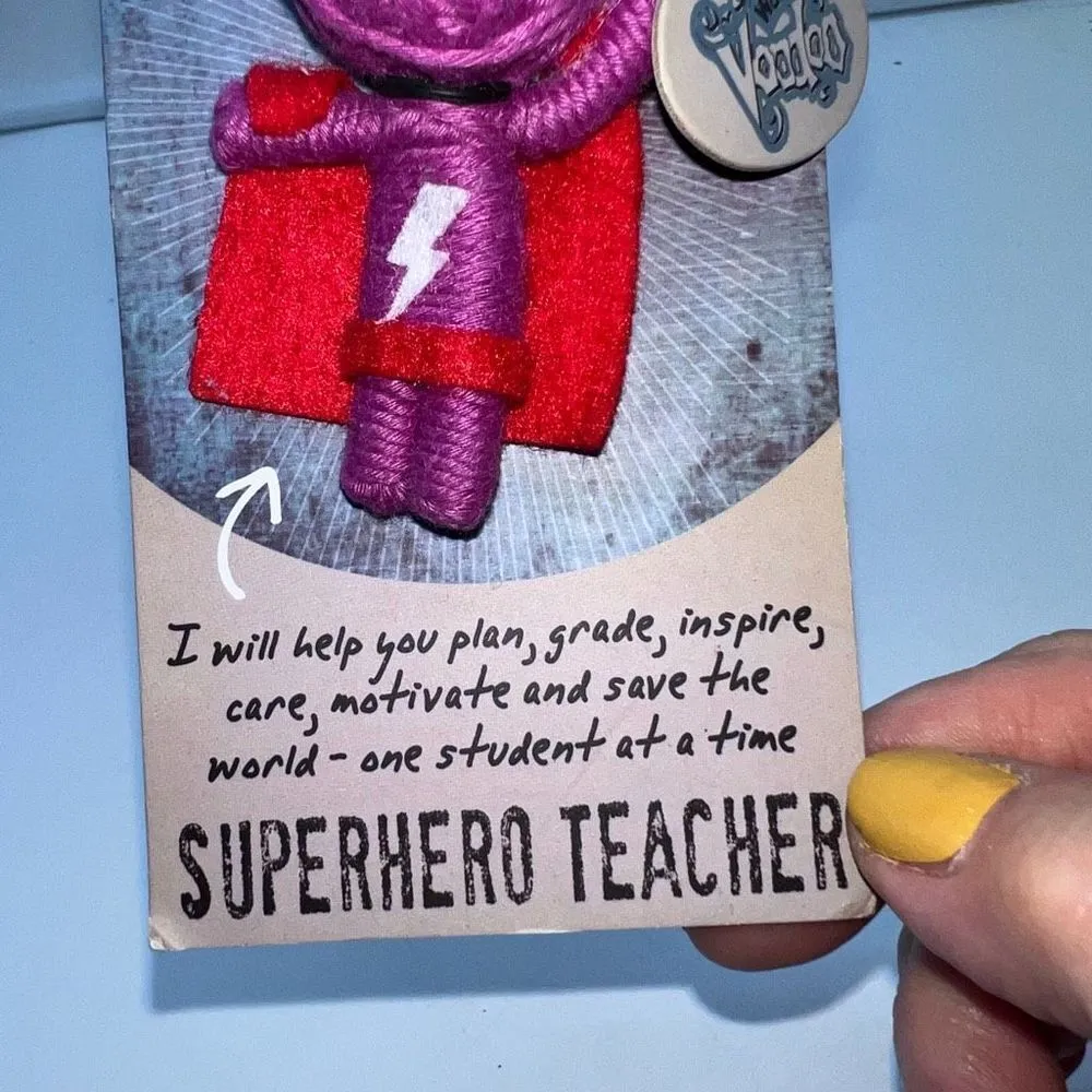 Watch Over Voodoo Superhero Teacher Charm Doll Purple - Image 3