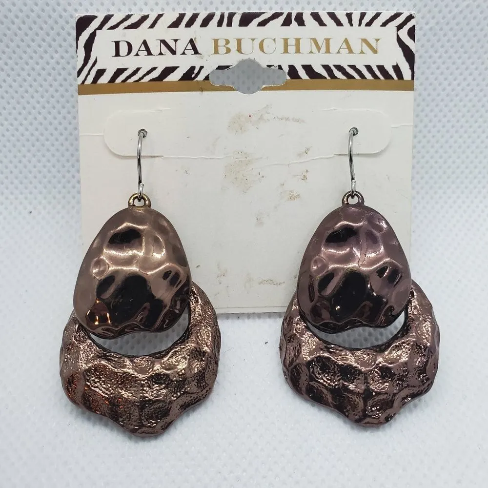 NWT Dana Buchman Brown Dangling Earrings - Image 2