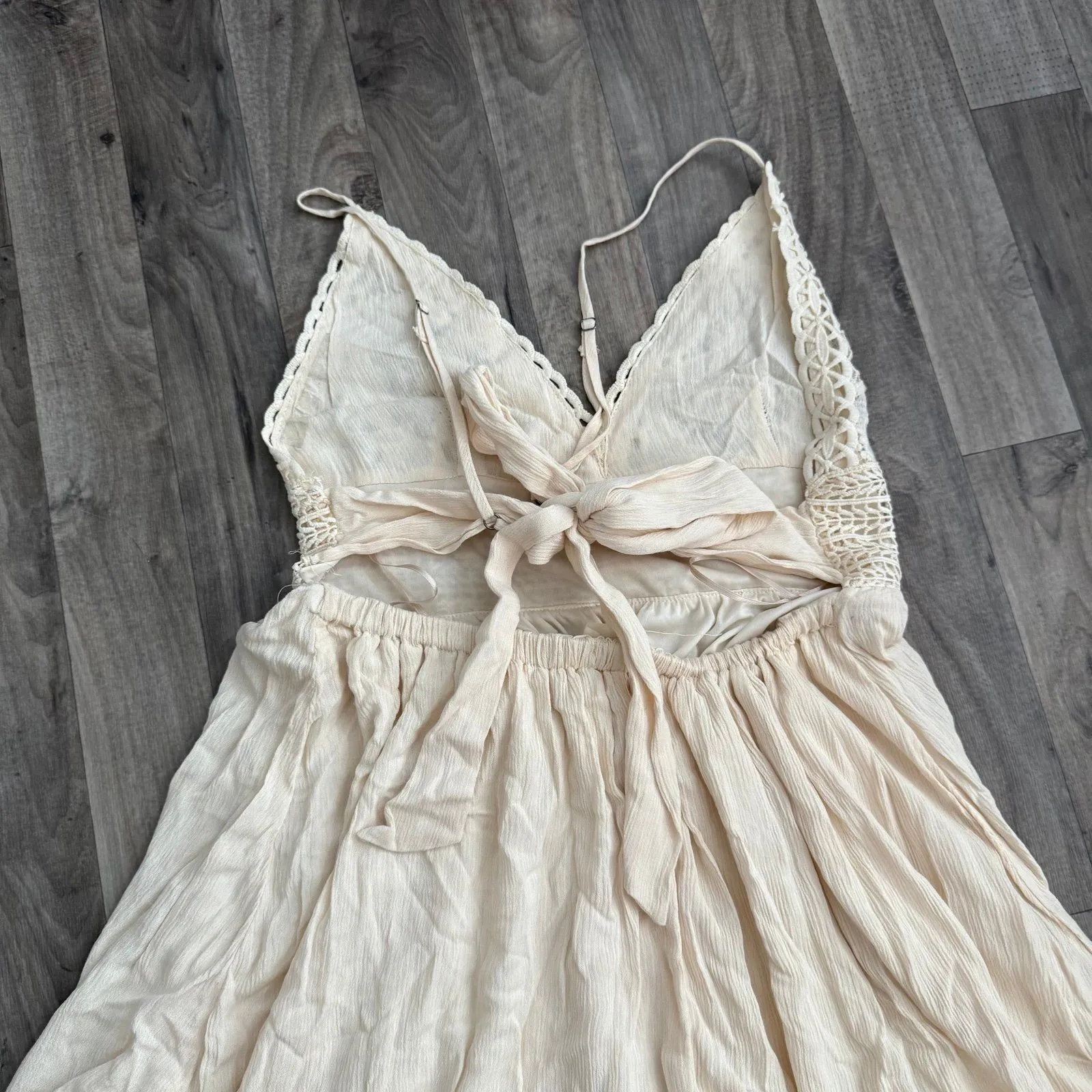 Ocean Drive boho crochet flowy beachy beach sun dress - Image 4