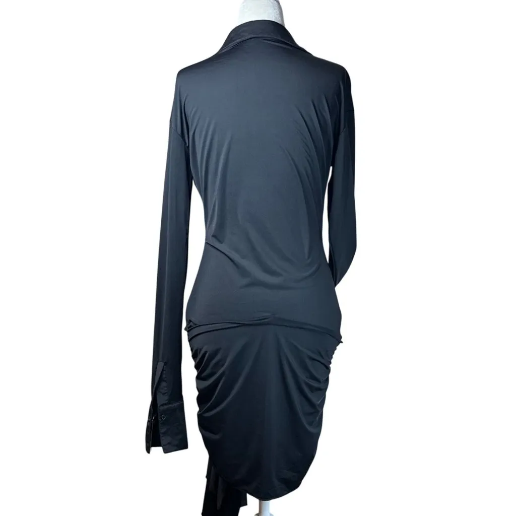Lioness Soho Mini Dress in Onyx Back Medium New Womens Shirtdress - Image 5