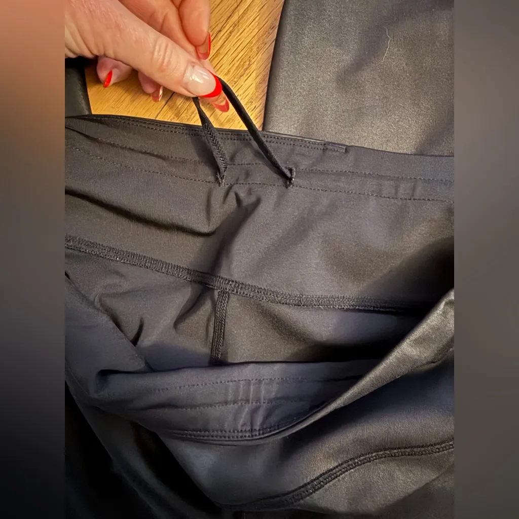 MPG Sportswear Black Faux Leather Sports Bra & Leggings Set - Image 6