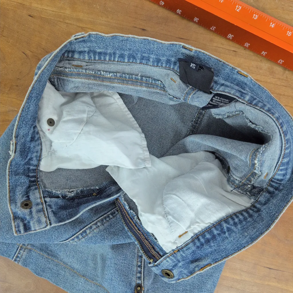 Vintage Roper Stretch Denim Cowgirl Skirt XS Blue - Image 4