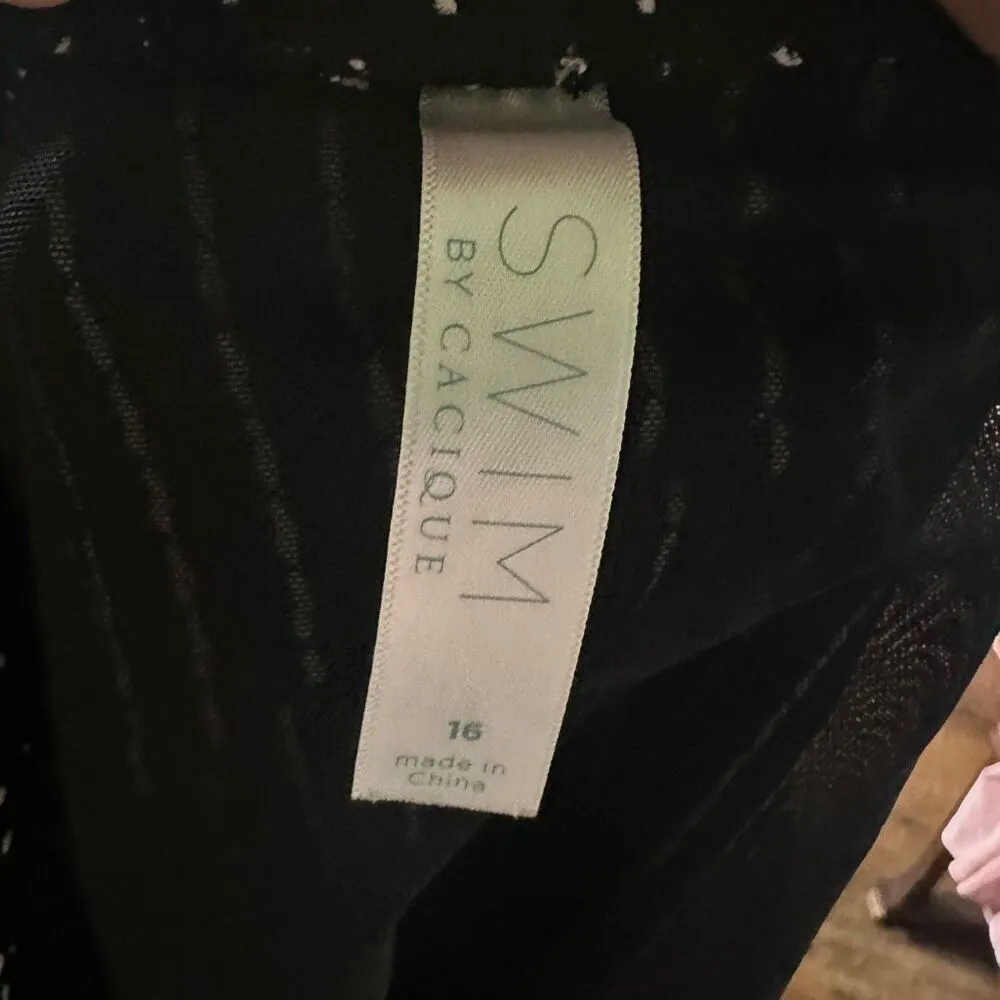 Cacique  Swim black polka dot 16 basic tankini two piece - Image 4