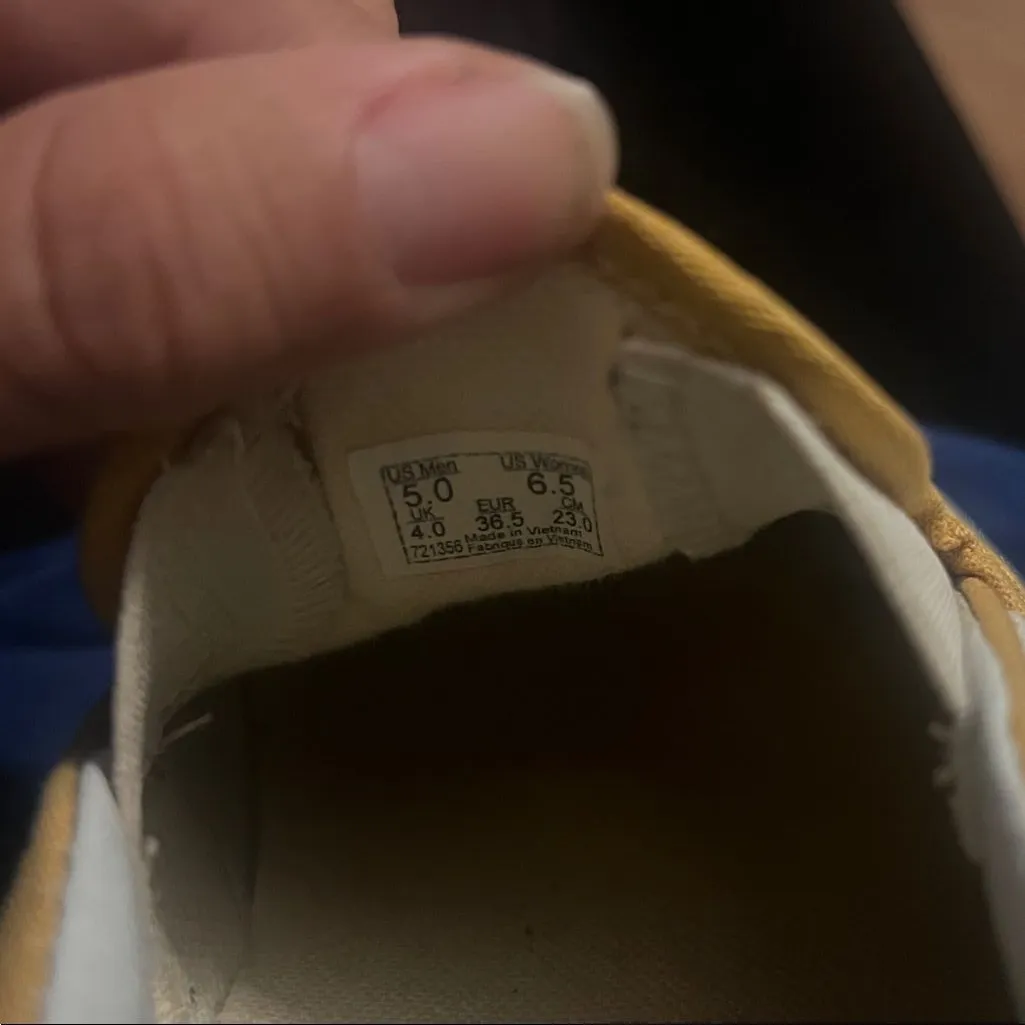 Vans Classic Yellow and White Checkered Slip-Ons - Image 2