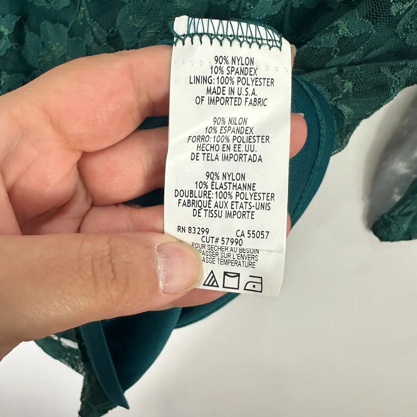 Annalee  Hope Green Lace Blouse S Sheer Floral Fairy Boho Romantic Y2K Party Top - Image 3