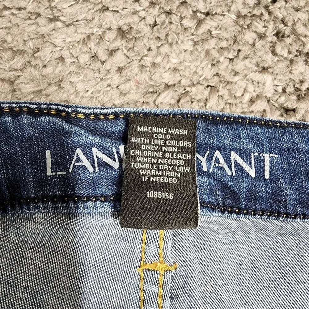 Lane Bryant Jeans Size 24 Low Rise Straight Leg Denim Zipper Front Back Pockets - Image 4