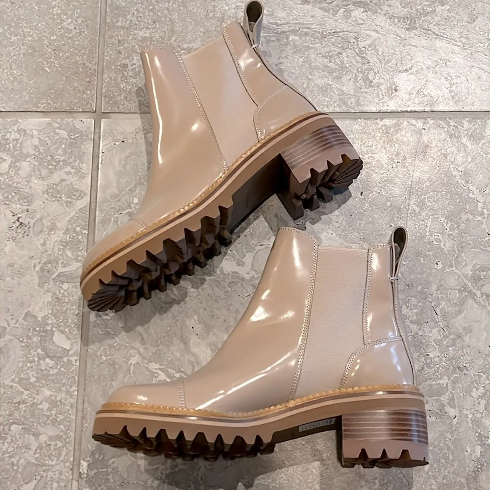 SEE BY CHLOÉ Beige Mallory Chelsea Boots, Size 39 NEW + DustBag - Image 8