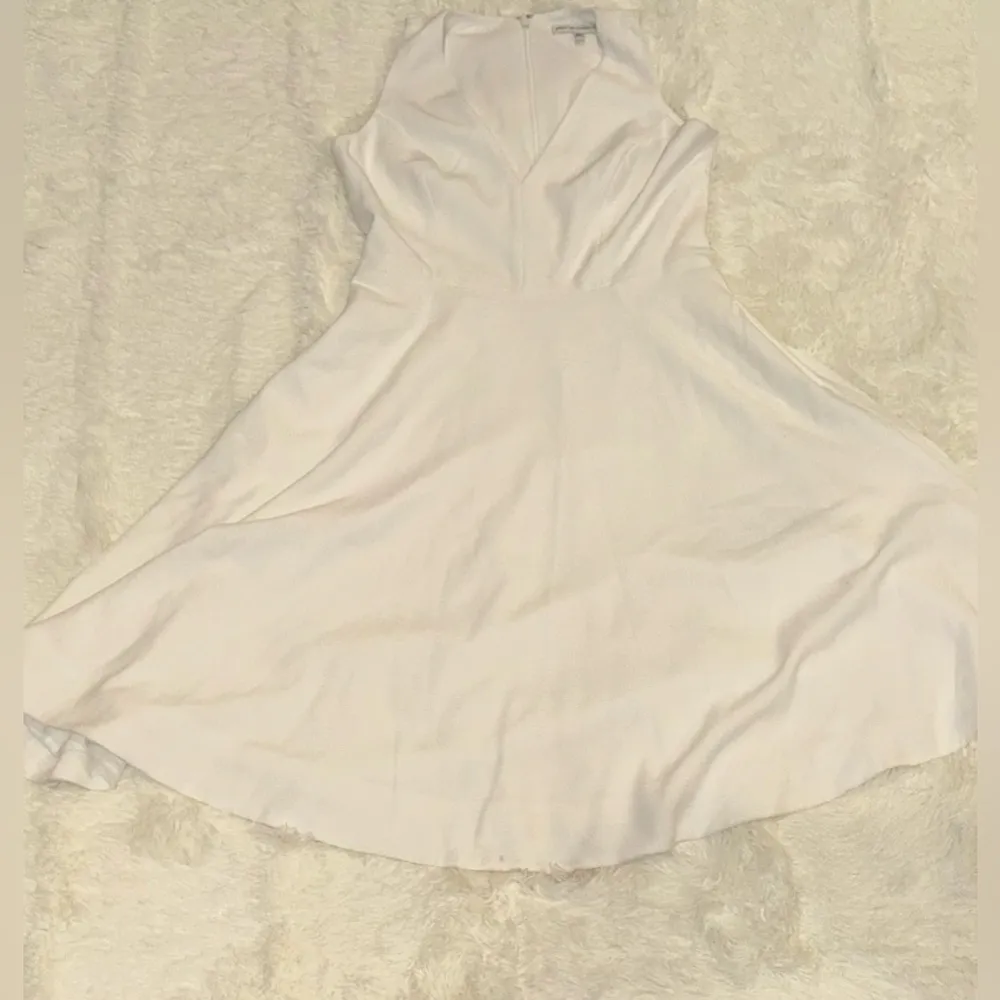 NWOT Dress the Population Catalina Dress Fit & Flare Cocktail Midi Off White L - Image 5