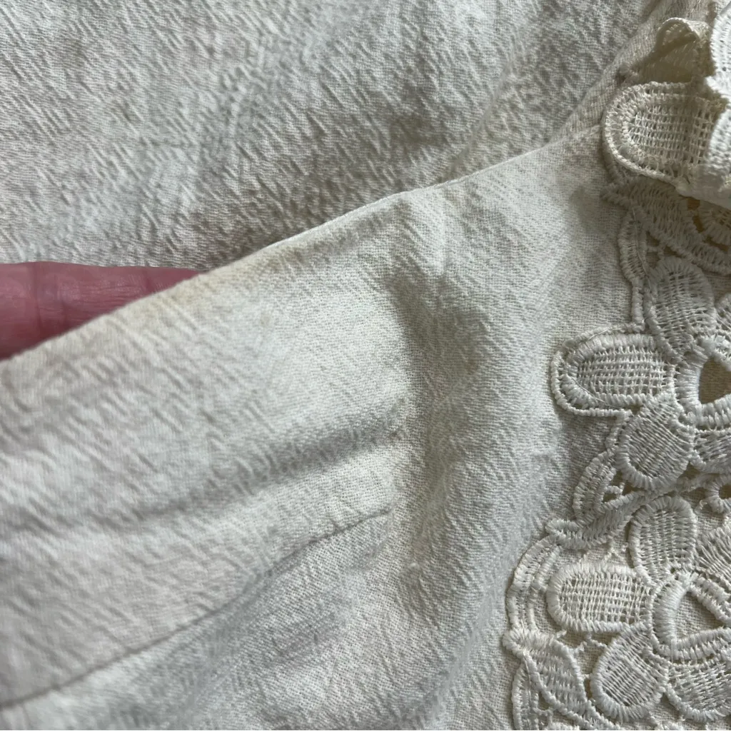 Altar’d State Cream Lace Front Sleeveless Midi Dress Size S - Image 5