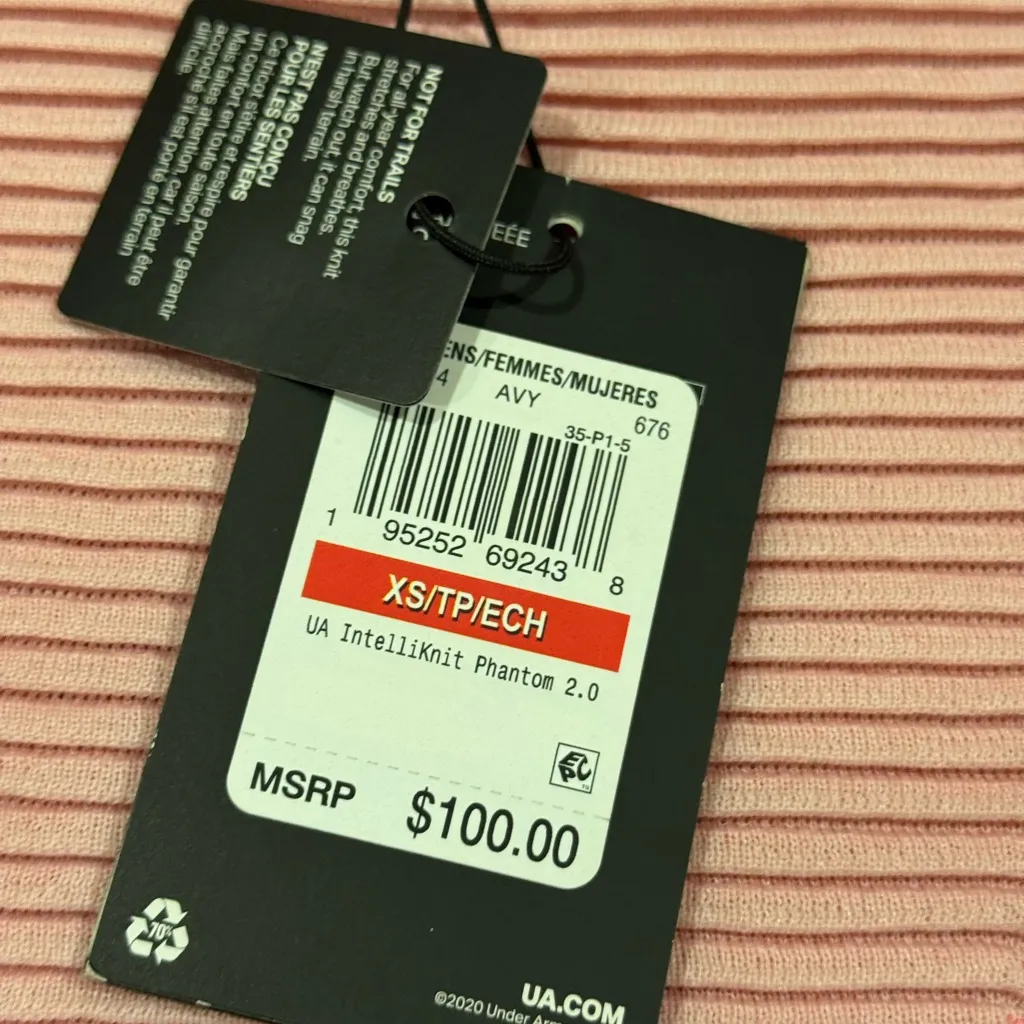 New Under Armour UA IntelliKnit Phantom 2.0 Crew Shirt 1354394 Women’s XS - Image 2