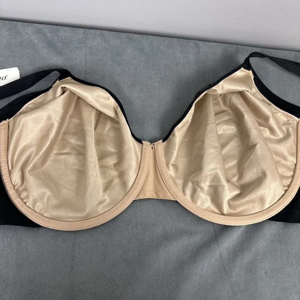 Soma Curvy Couture Bra 46DD Allover Lace French Unlined Full Coverage New Black Size undefined - Image 6