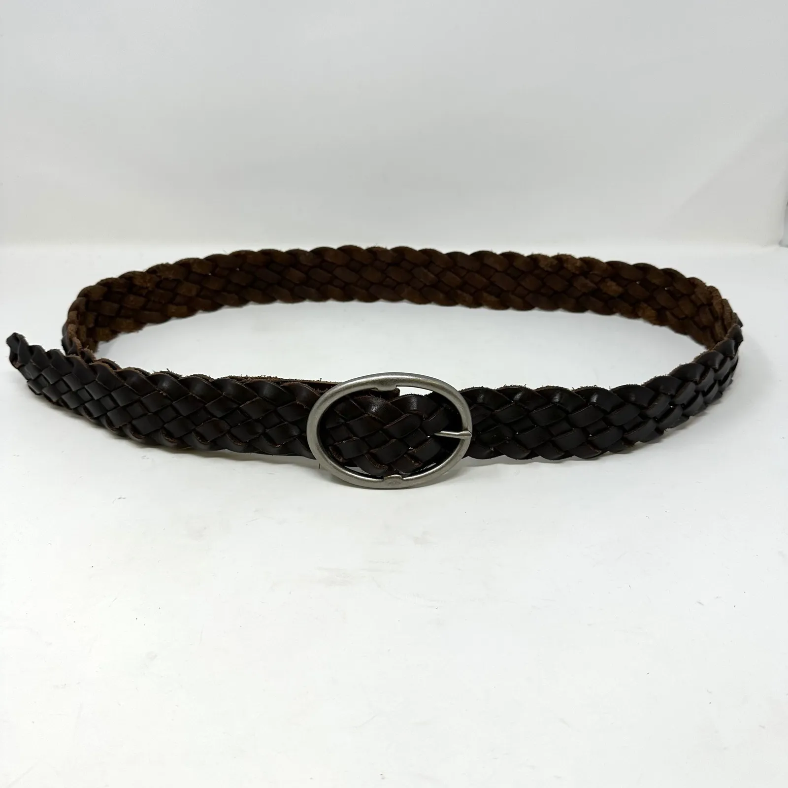 Unbranded 1.75" Wide Woven Belt Size 3‎ Full Length 52" Brown - Image 2