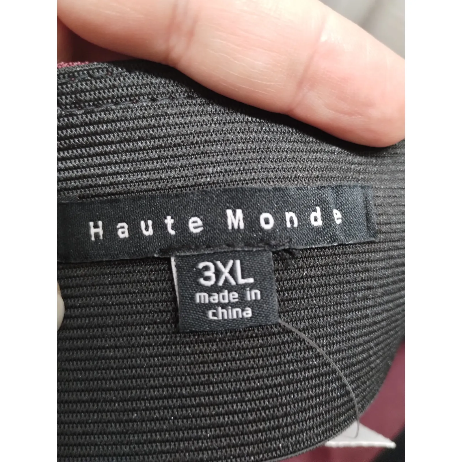 Haute Monde Size 3XL Burgandy Wine Curvy Pencil Bodycon Tight Skirt NWT - Image 4