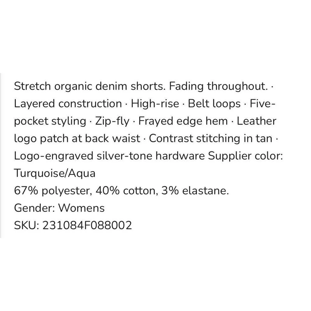 Hugo Gailey Jean Shorts Women’s Size 27 Blue Denim Fray Hem 5 Pocket Lightwash - Image 9