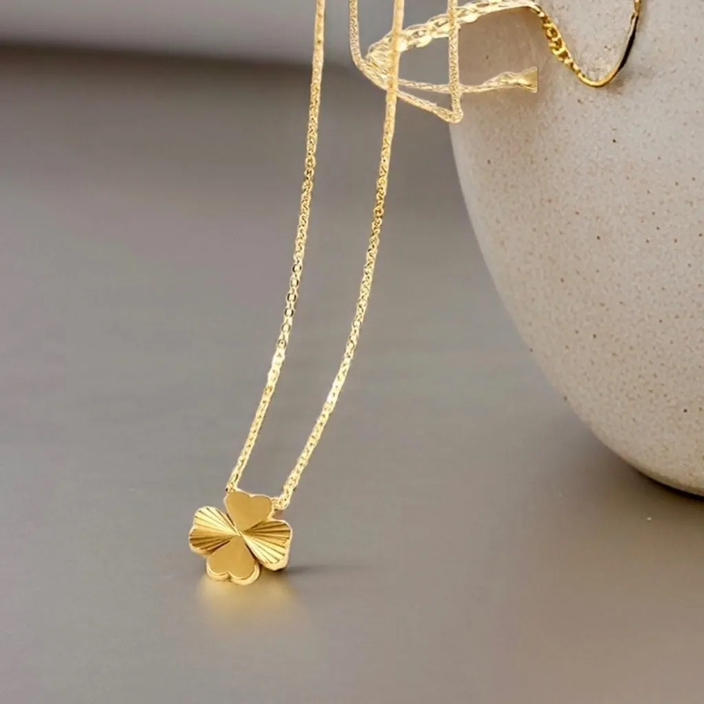 Darla Clover Necklace Pendant Bundle Gold - Image 5