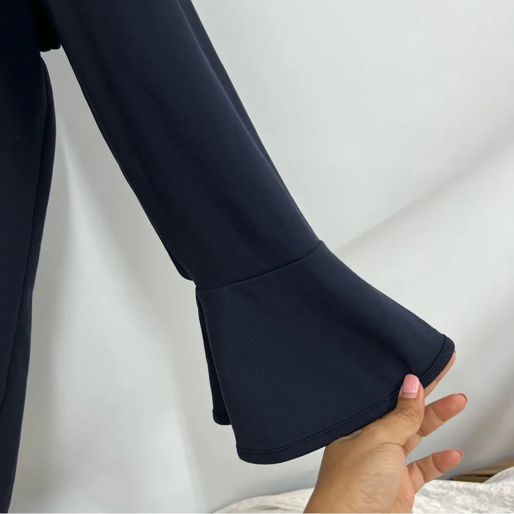 Estee Lauder Women’s 2xl Navy Blue Casual Comfort Bell Sleeve Blouse - Image 8