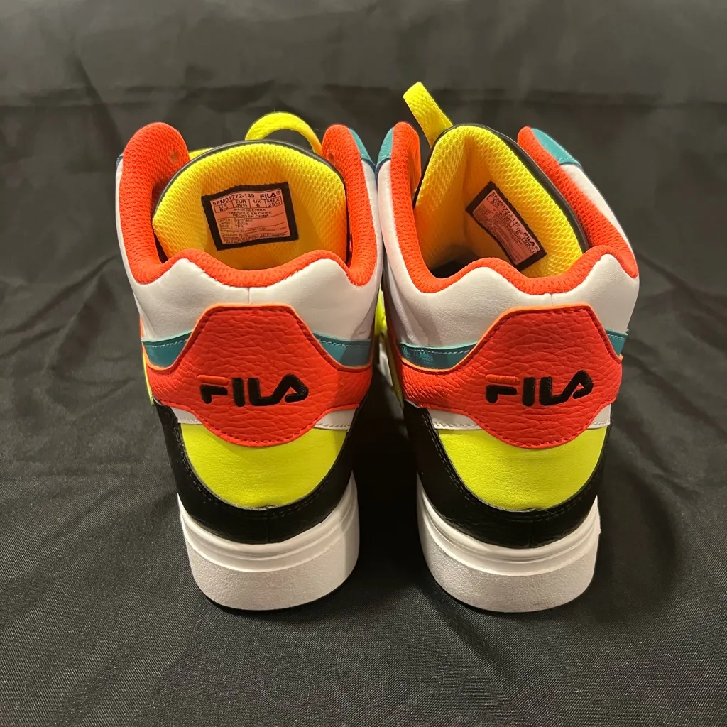 Fila Women’s High Top Multicolor Sneakers Athletic Shoes Size 8.5 - Image 4