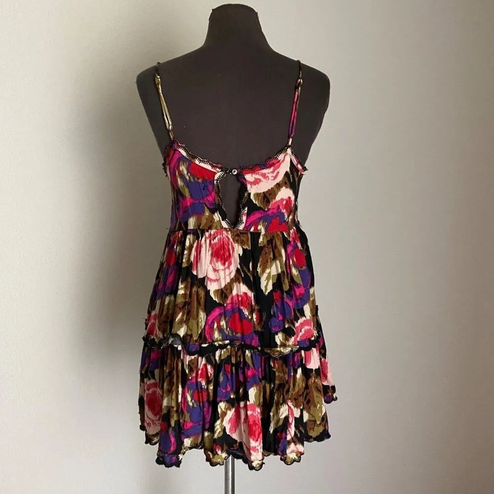Urban‎ Outfitter sz XS floral shift mini dress - Image 4