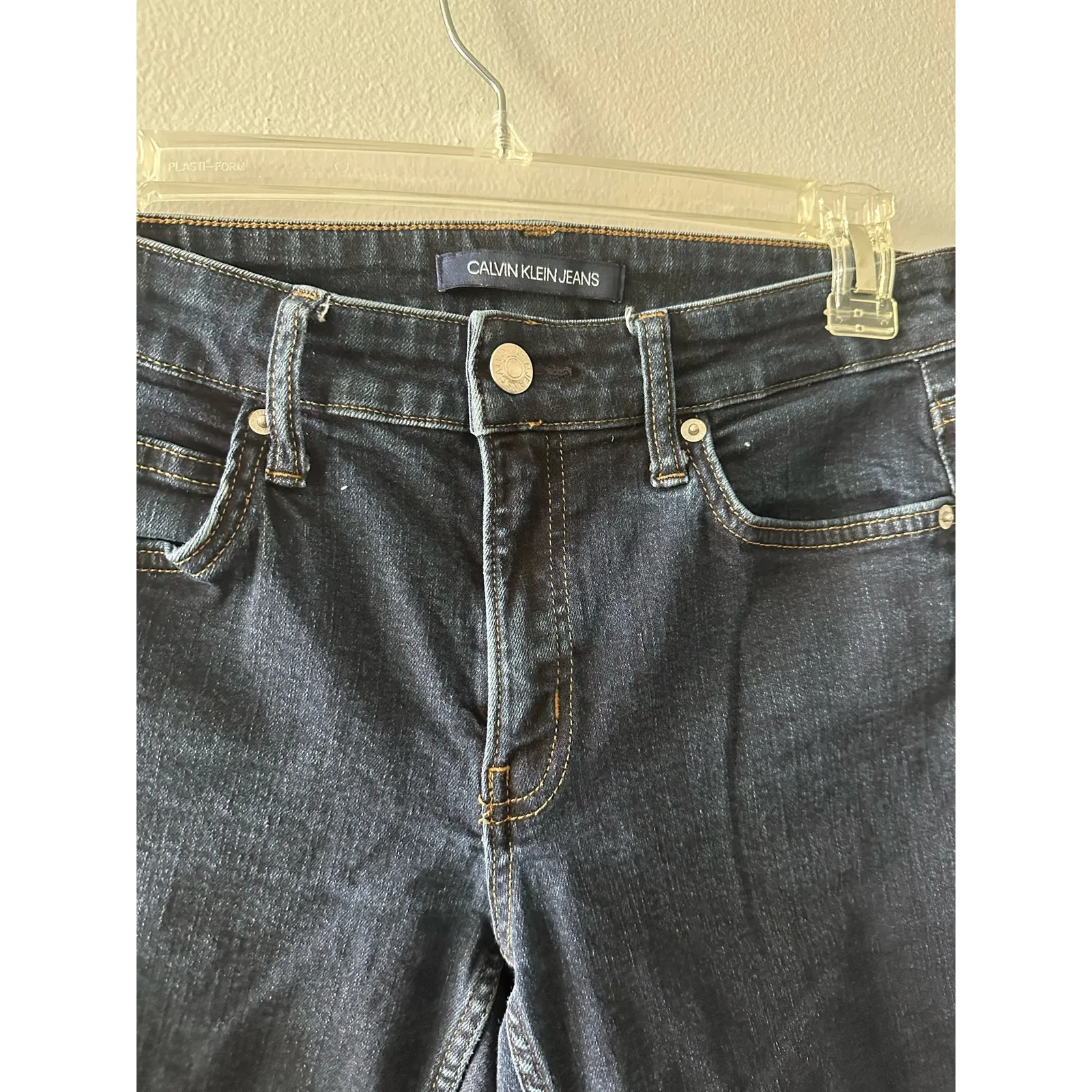 Calvin Klein Jeans Women's 27x30 Dark Wash Skinny Denim Mid Rise - Image 2