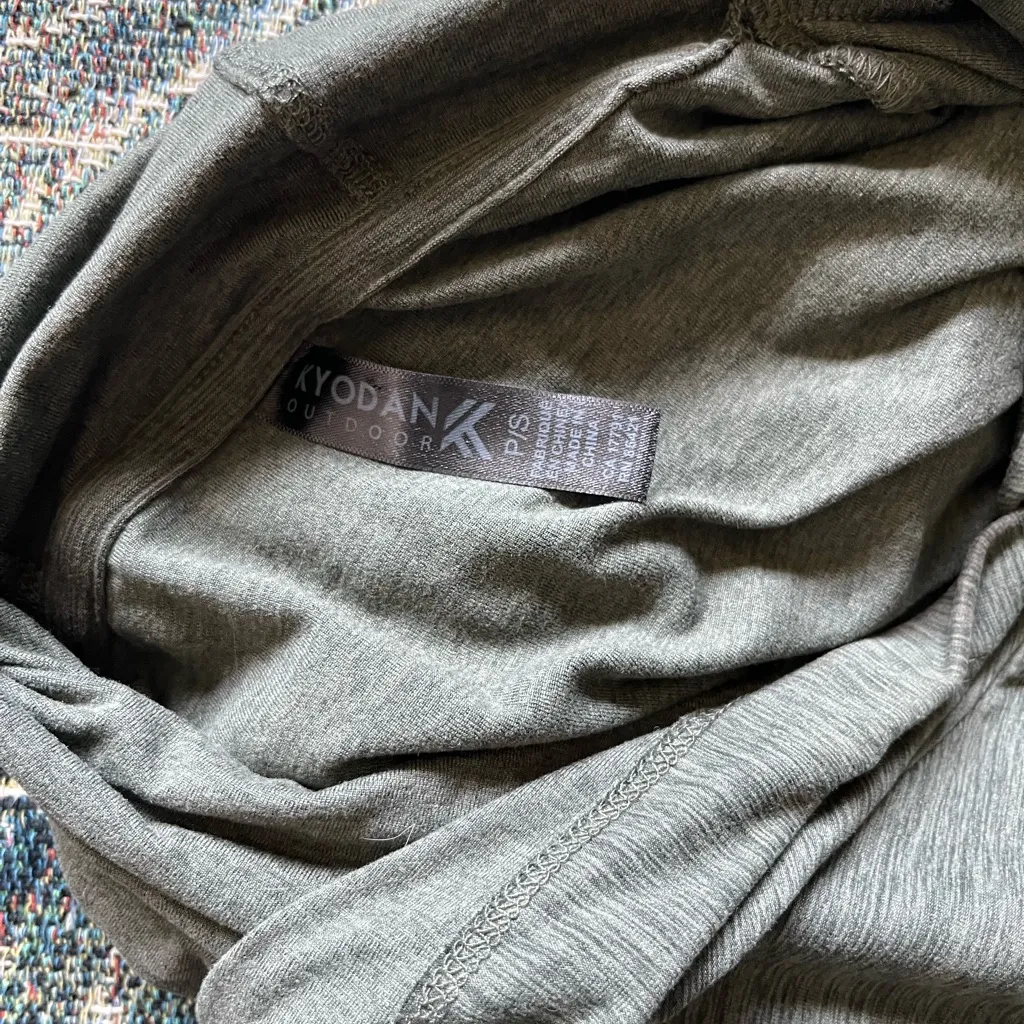 Kyodan Olive Green Hoodie Skirt Dress SZ P/S Romper Hiking Outdoor one-piece Y2K - Image 14