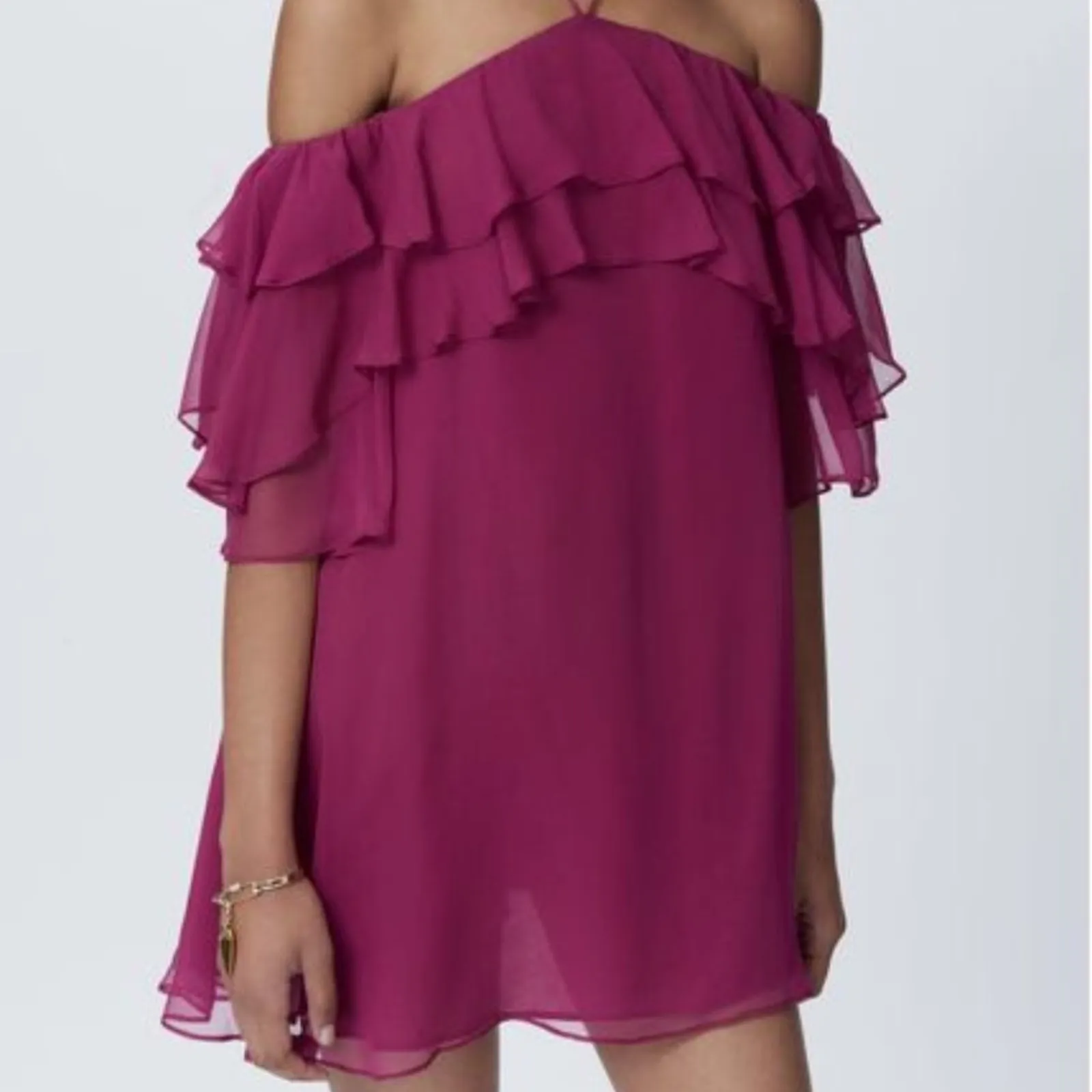 NWT Rebecca Minkoff Dena Dress in Raspberry Size S - Image 3