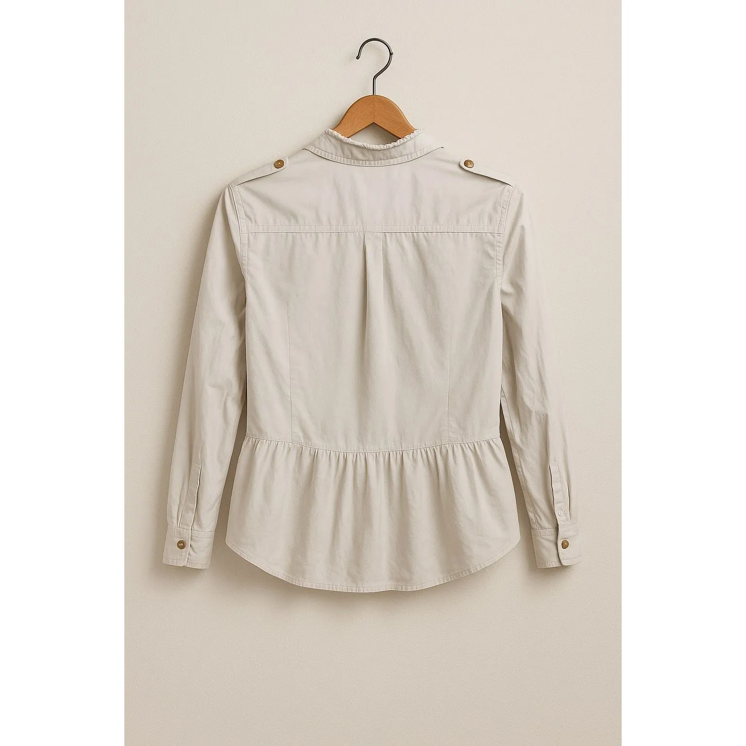 Kate Spade Madison Ave Peplum Button Top Size S - Image 3