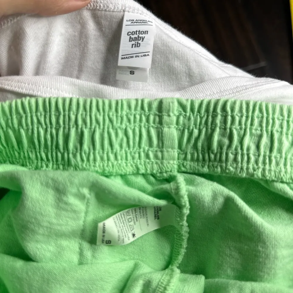 Crop top tank top and elastic waist cotton shorts set hand painted casual gym - Image 5