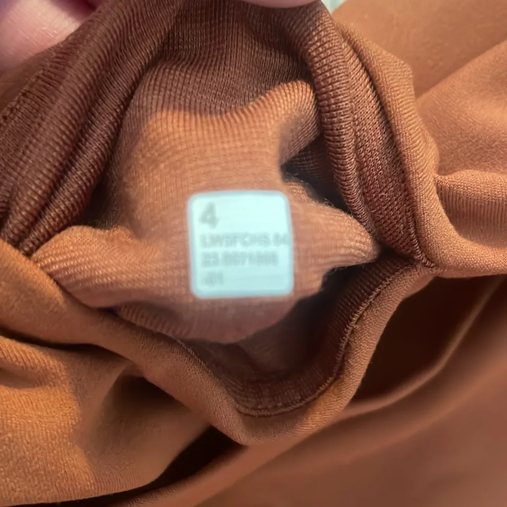 Lululemon mini flare Orange High-Waisted Leggings - Image 2