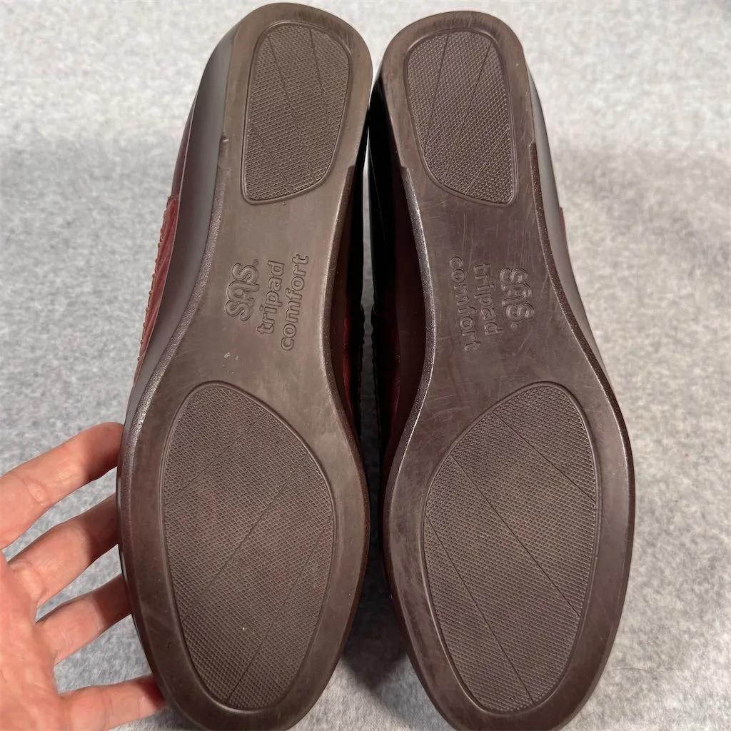 SAS Sportswear SAS Women's Jade Ankle Boots Burgundy Size 9.5 Zip Closure - Image 11