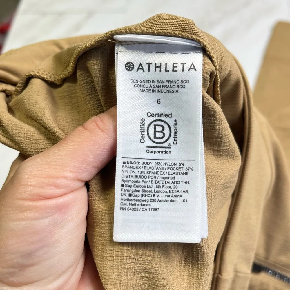Athleta Trekkie High Waisted Jogger In Big Sur Camel Brown size 6 - Image 5