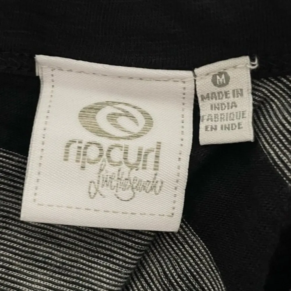 Ripcurl Islander Surf & Sport Sadie Chevron Maxi Dress Black White Size Medium - Image 9