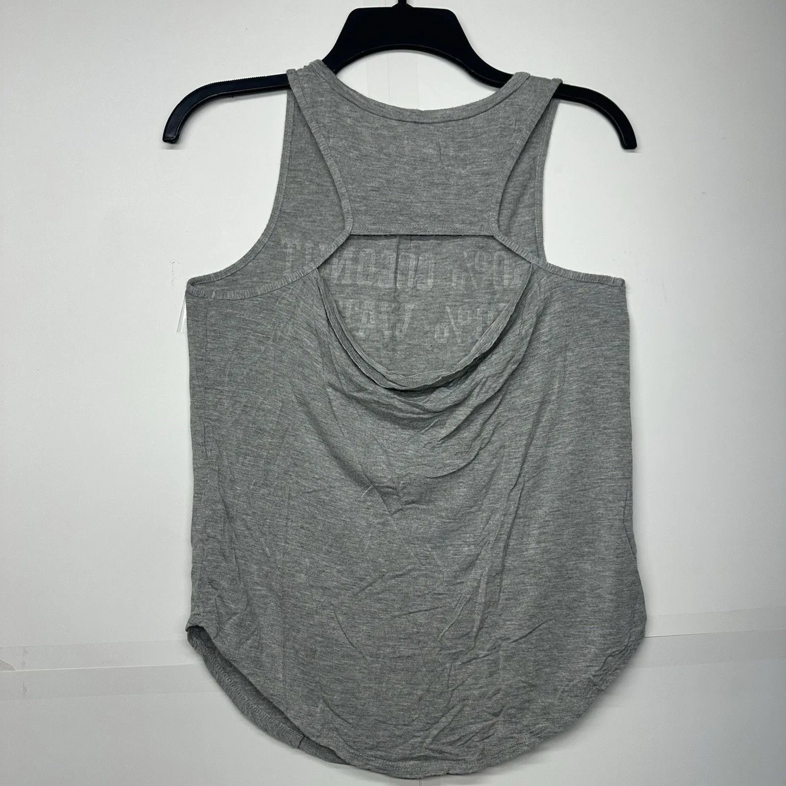 Hollister Women's Tank Top XS Light Gray Coconut Water Graphic Sleeveless Shirt - Image 5