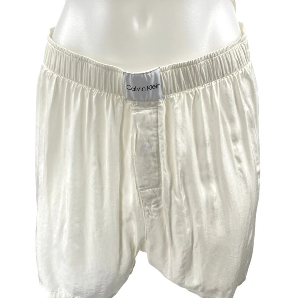 Calvin Klein Women's White Sleeveless Cami Camisole Sleepwear Pajamas Set Size L - Image 5