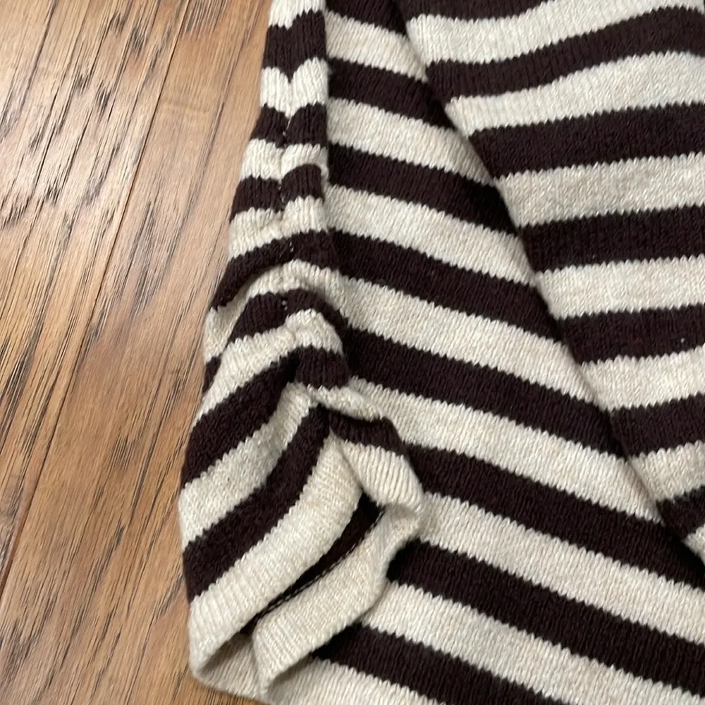 OP brown and cream striped sweater size XL - Image 5