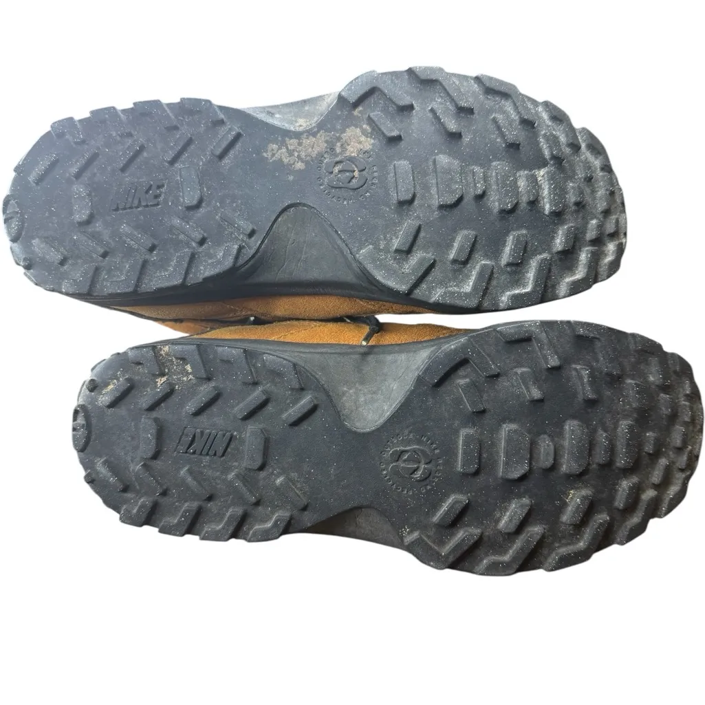 Vtg 90s Nike Wmns Regrind Mowabb Ankle Hiking Boots Brown Suede 7.5 - Image 5