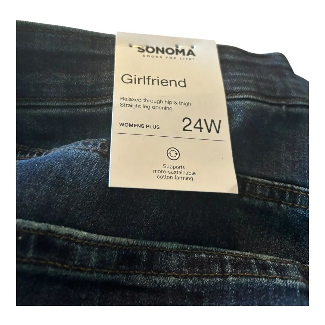 Sonoma Girlfriend Jeans Size 24W NWT - Image 3