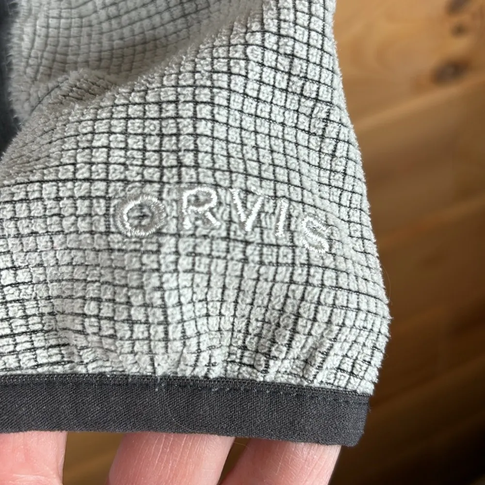 Orvis  Women's Lightweight Fleece Full Zip Jacket Gray Size Small - Image 5