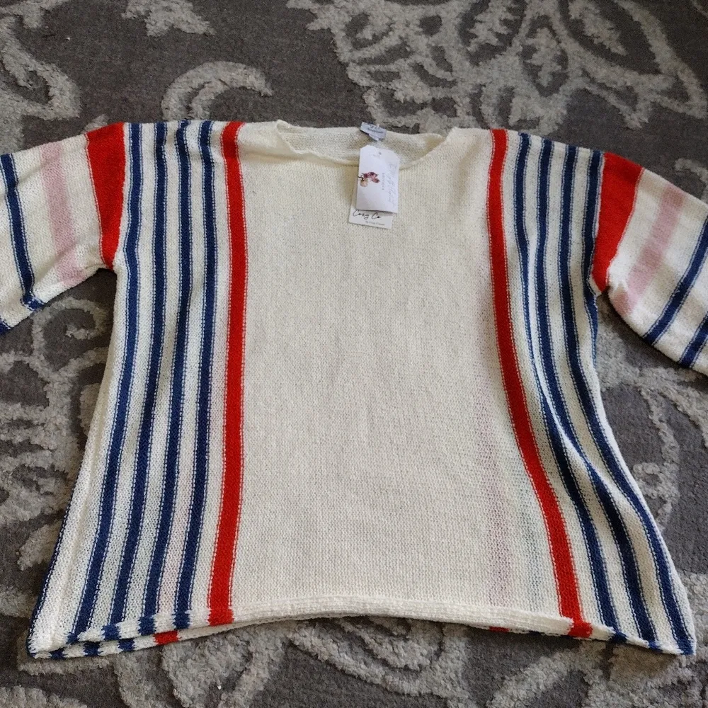 NEW vertical stripe lightweight sweater - Image 2