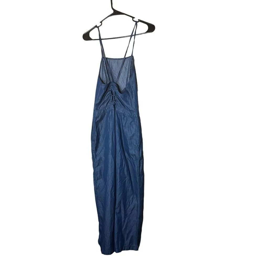 Abercrombie & Fitch Lace Up Back Straight Leg Jumpsuit‎ Size 4 NWT - Image 5