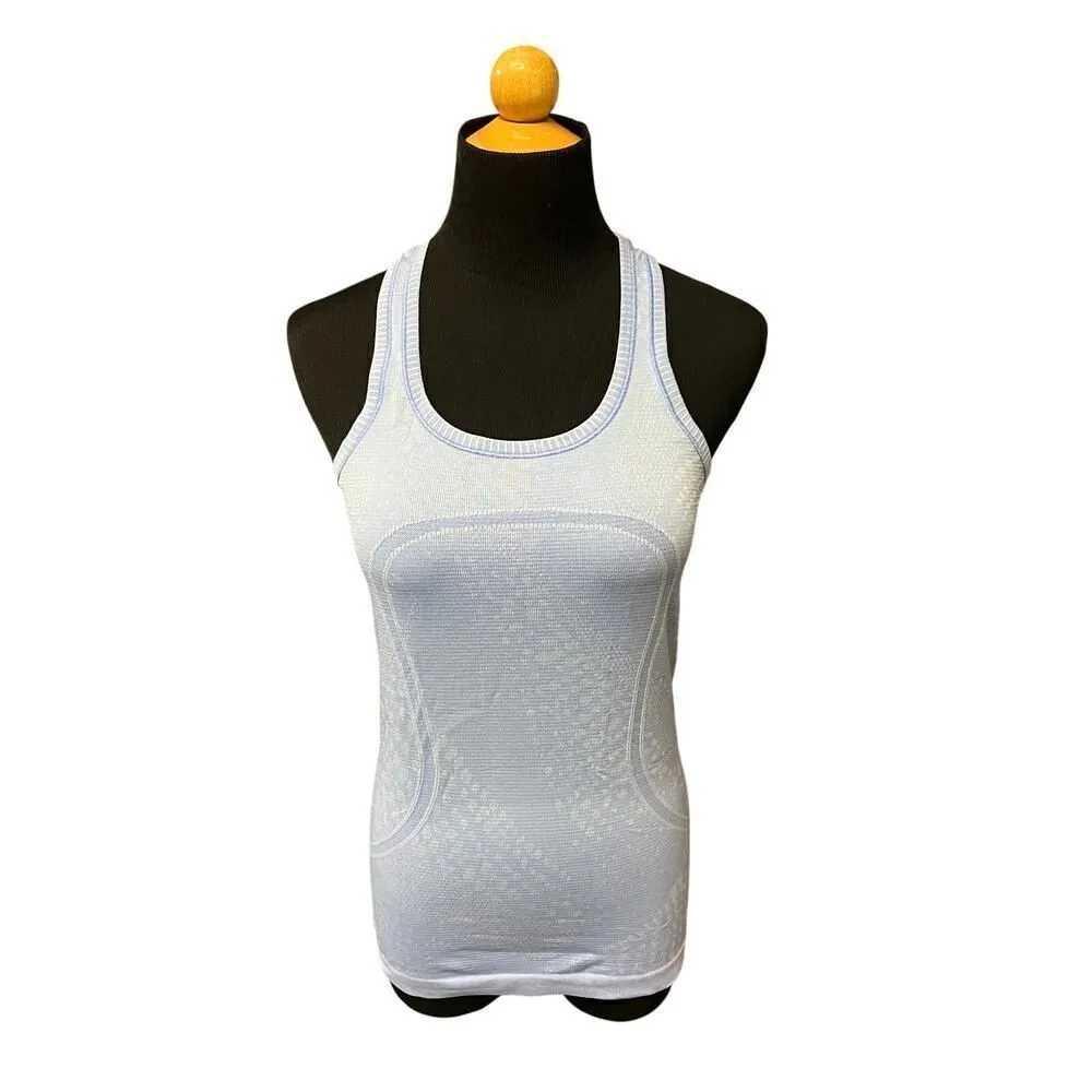 Lululemon Swiftly Speed Racerback tank blue size 4 - Image 5
