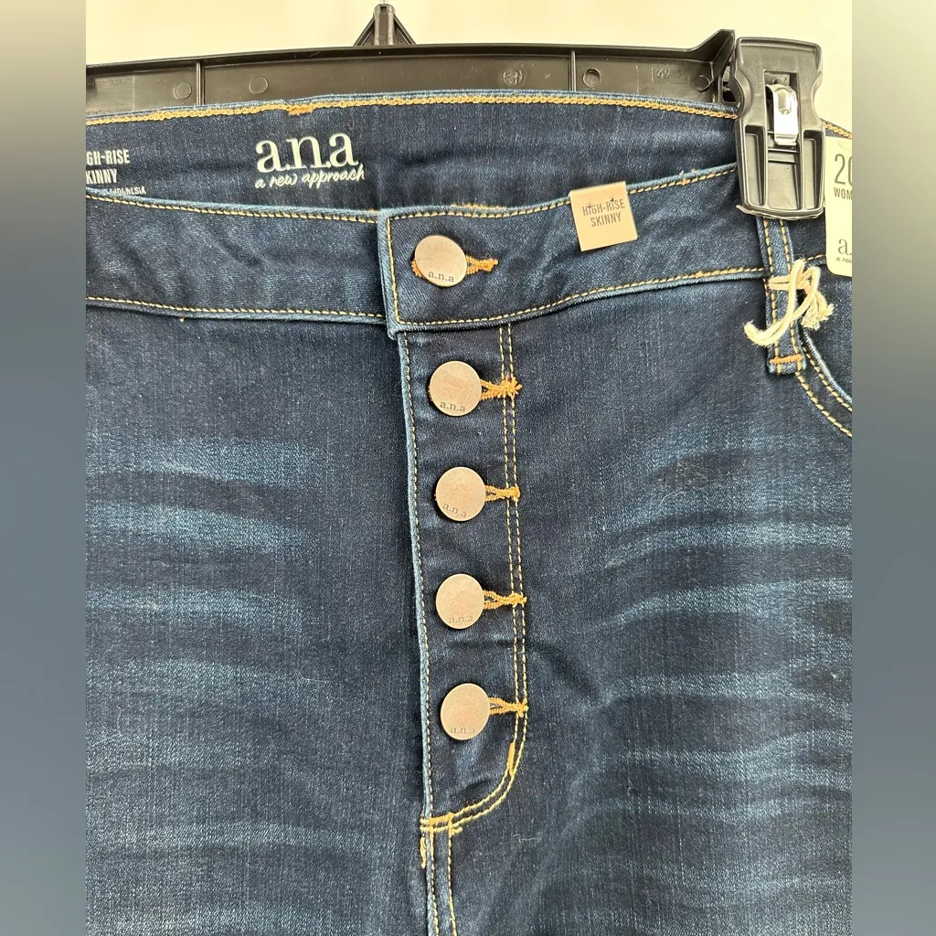 a.n.a High Rise Button Fly Soft Stretch Skinny Jeans - Image 4