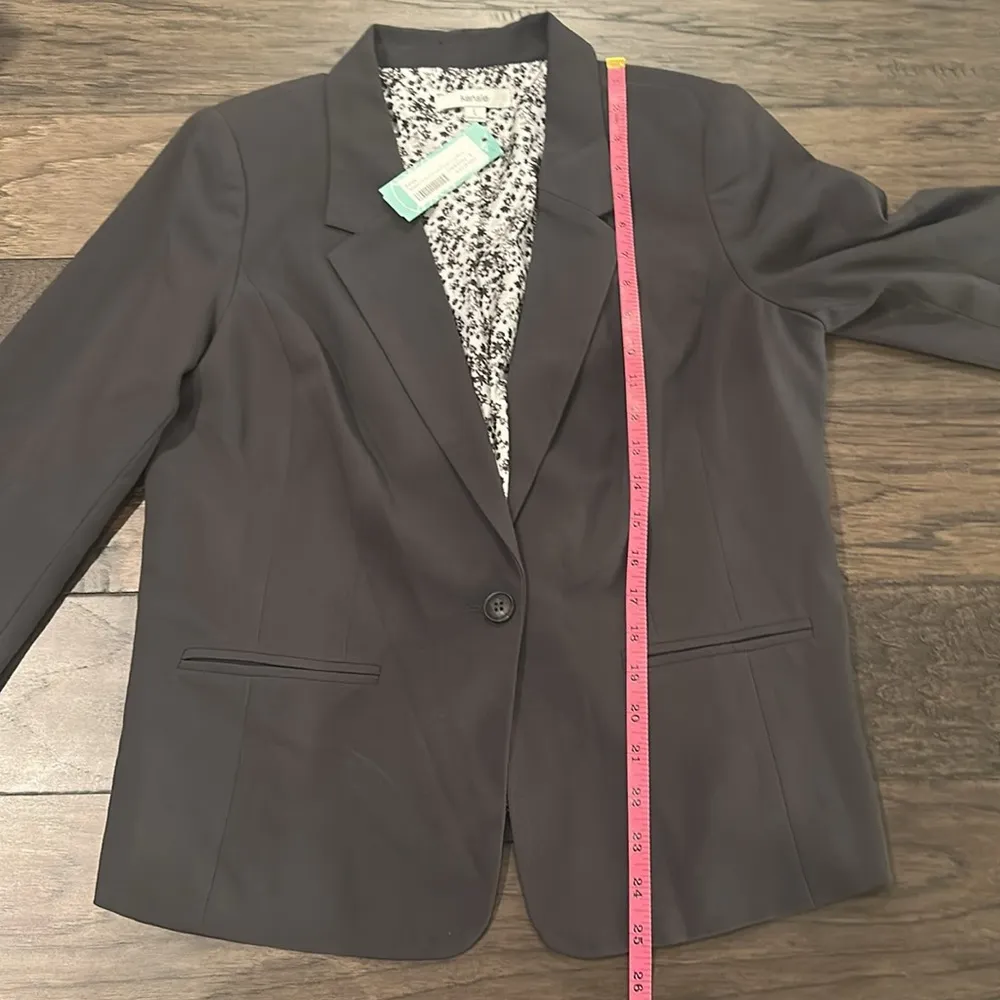 NWT Kensie Rebekah Stretchy Crepe Floral Lining Blazer Sz L - Image 9