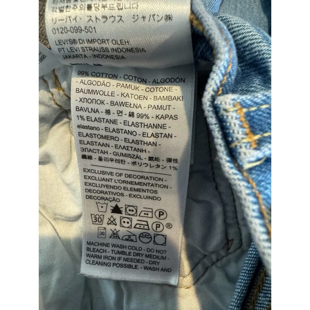 Vintage Levi’s 501 Women’ Girls Skinny Ripped Distressed Blue Jeans W25 L26 Size 25 - Image 5