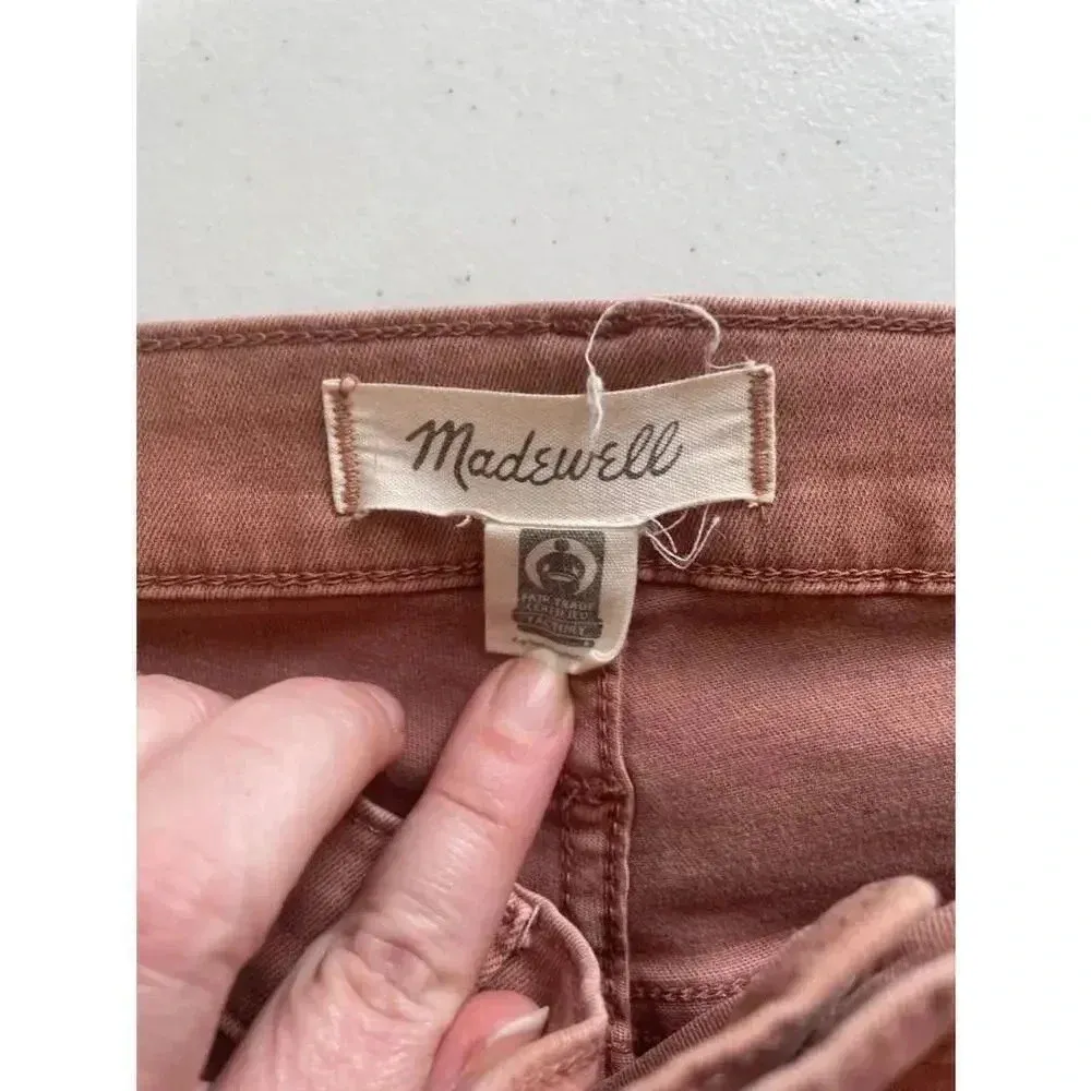 Madewell 10" High-Rise Skinny Jeans in Mauve Size 27‎ EUC! 0301 - Image 10