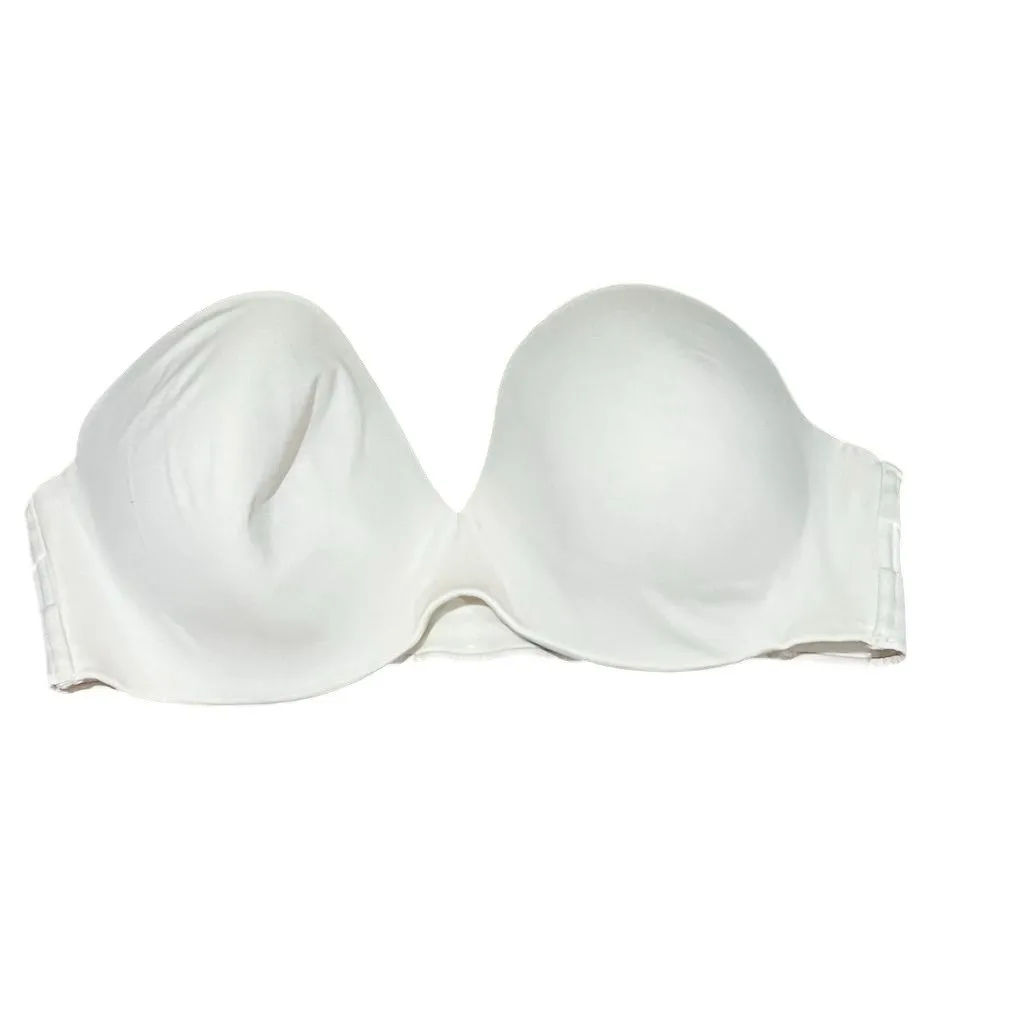 Cacique Women's Strapless Bra 40DDD White Invisible Back Smoother - Image 3