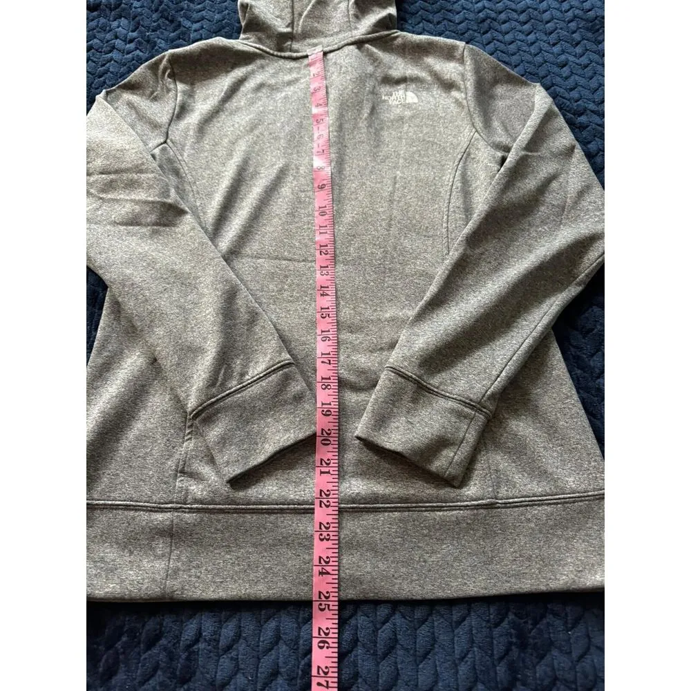 The North Face Women's Hooded Sweatshirt‎ Heather Gray Big Logo Size Medium - Image 8