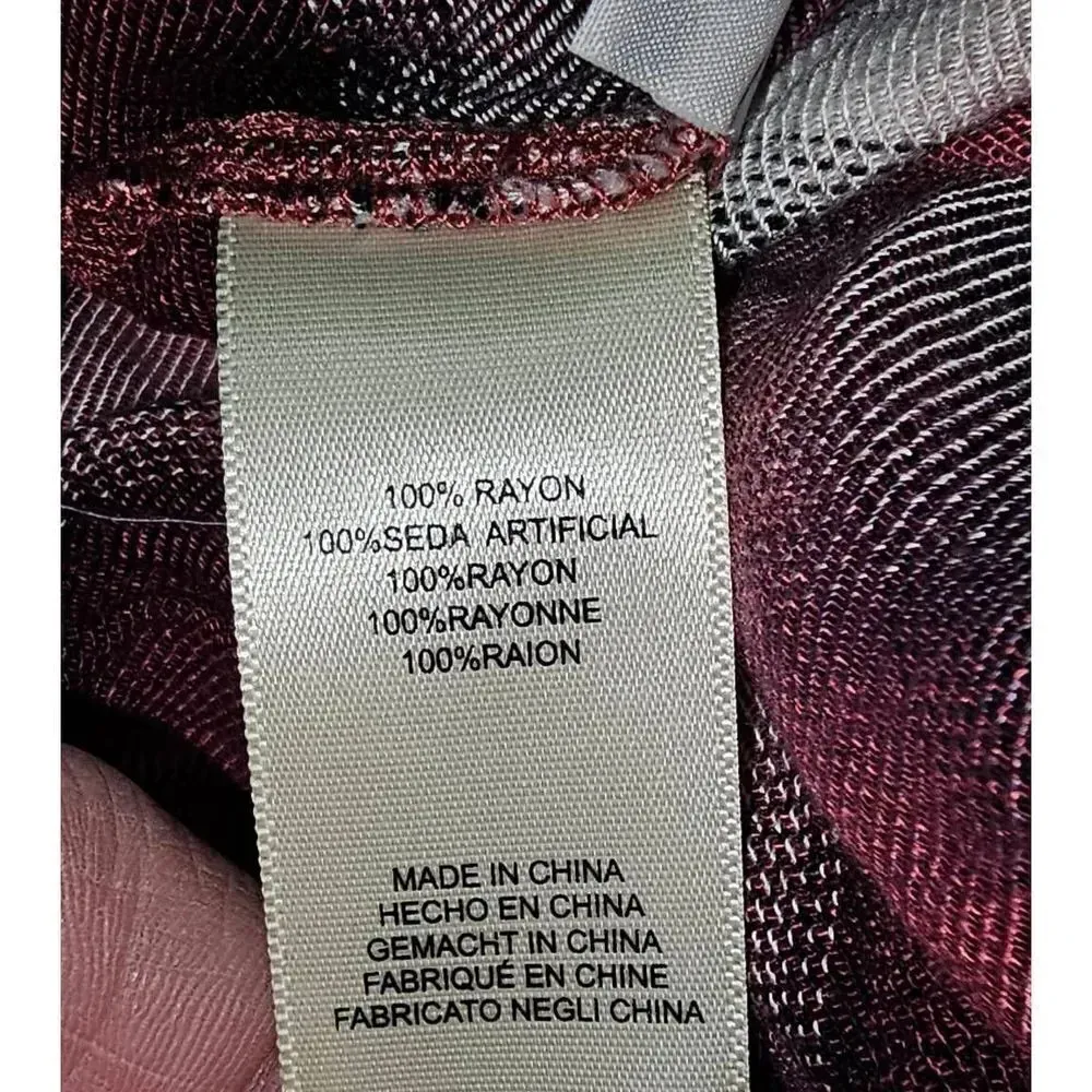 Cloth & Stone‎ Womens Glacier Plaid Blouse Large - Image 5