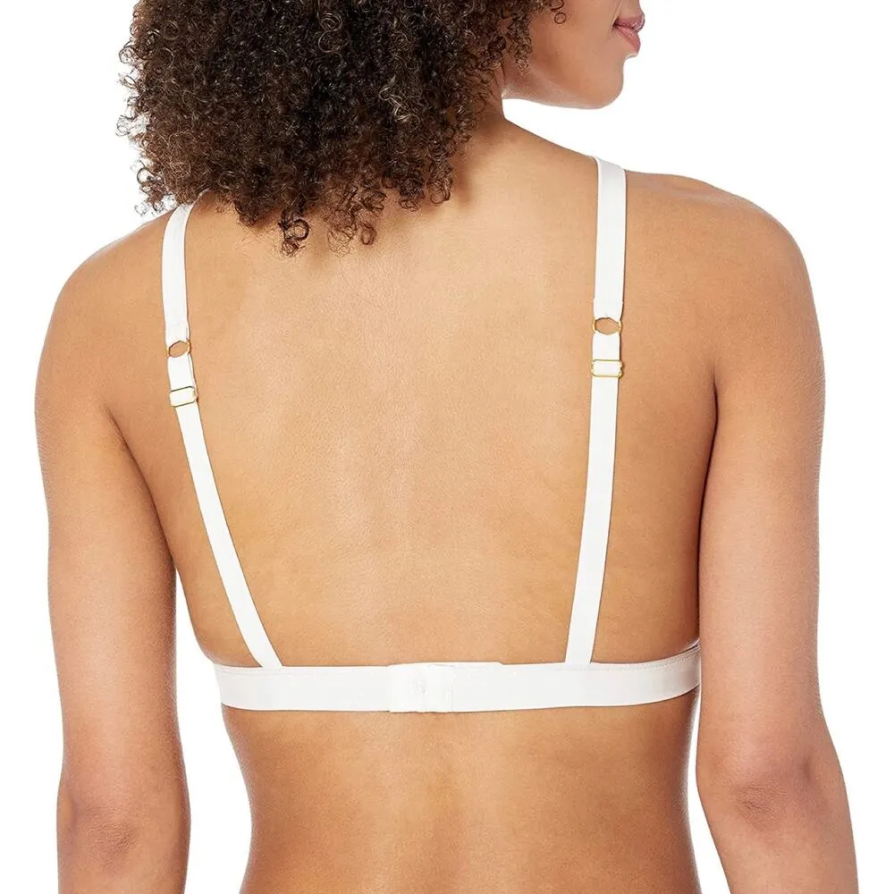 Mimi Holliday L Twist Halter Neck Bralette Damaris White Lace Lingerie Bridal Size L - Image 5