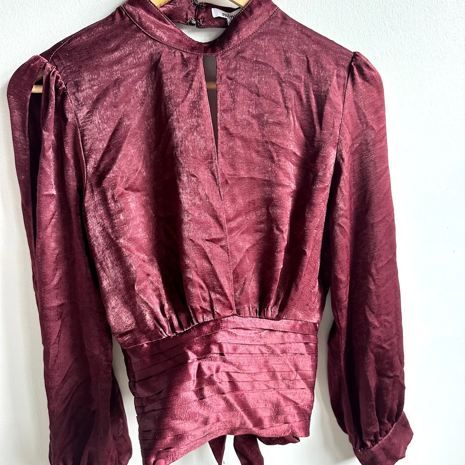 Minuet  Open Sleeve Blouse Sz M - Image 2