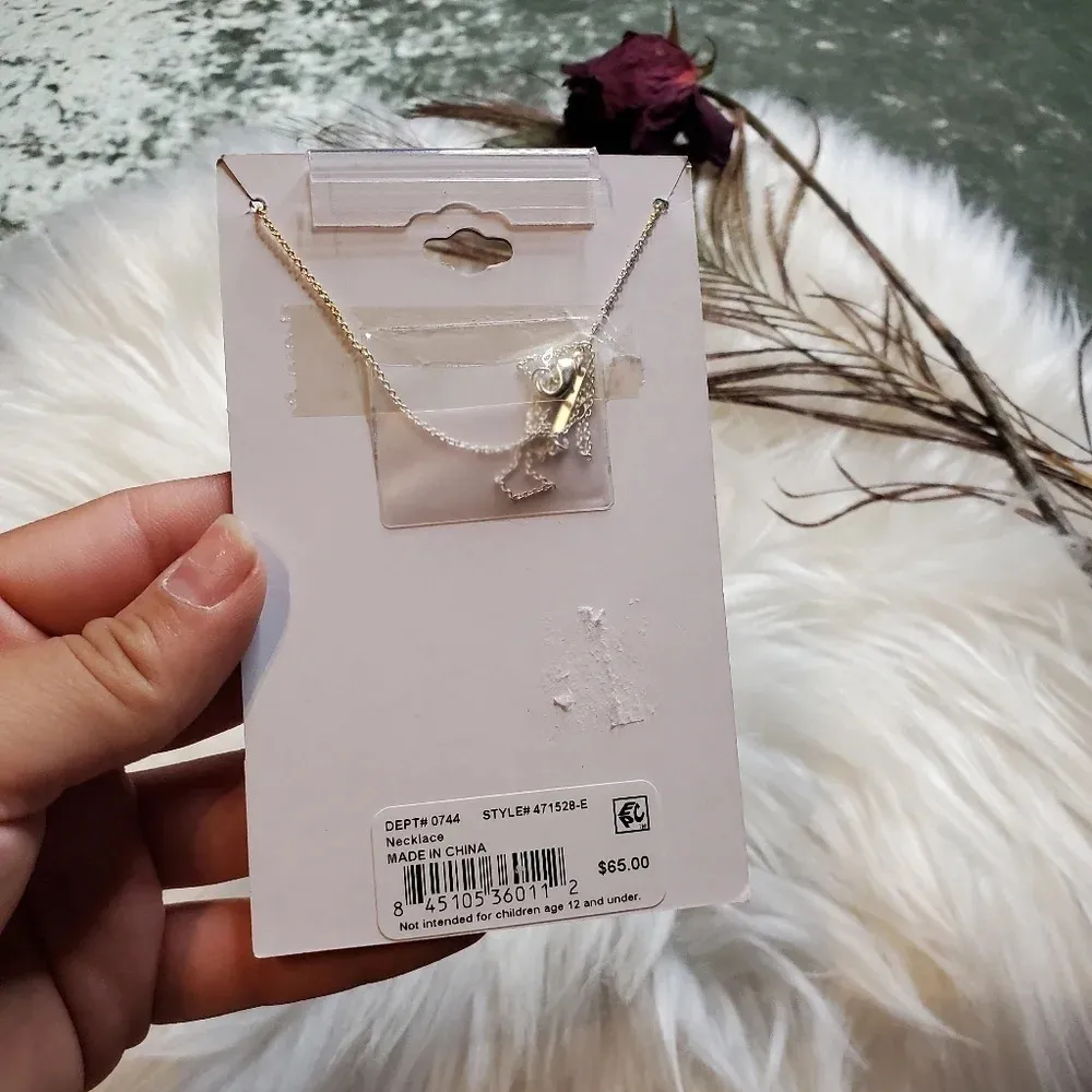 Unwritten Initial Charm Pendant Necklace - Image 4